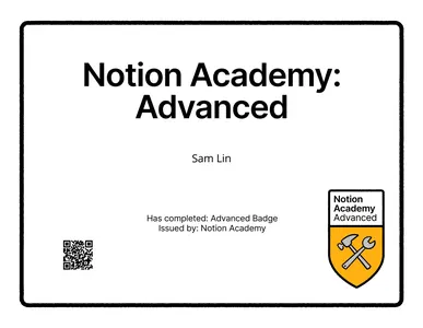 Notion Academy Advanced